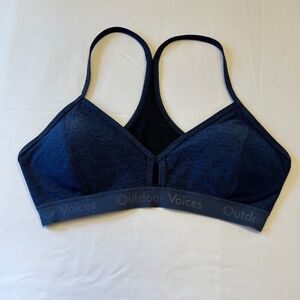 Outdoor Voices Steeplechase Bra Navy Heather Blue